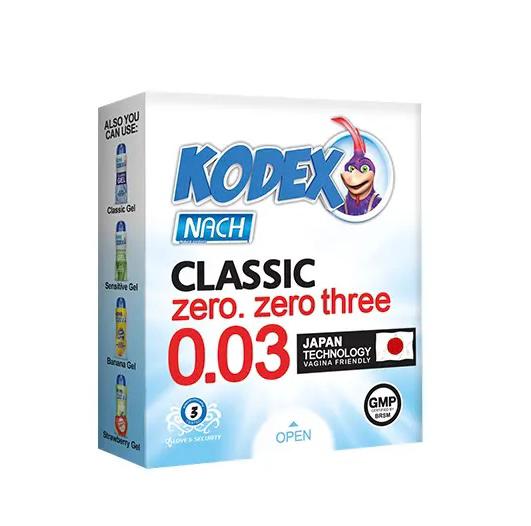 کاندوم کلاسیک 0.03 3 عددی کدکس