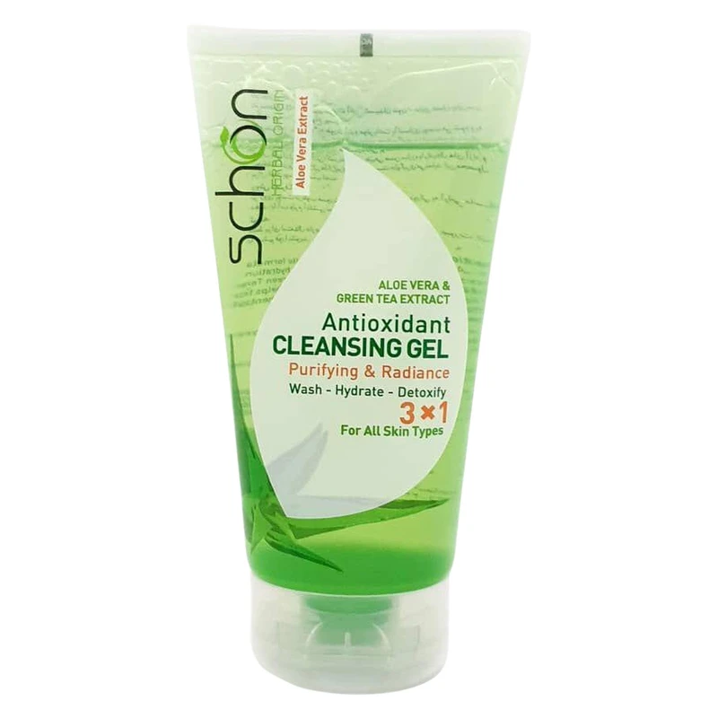 ژل شست‌وشوی صورت شون مدل آلوئه ورا و چایی سبز